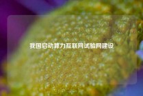 我国启动算力互联网试验网建设